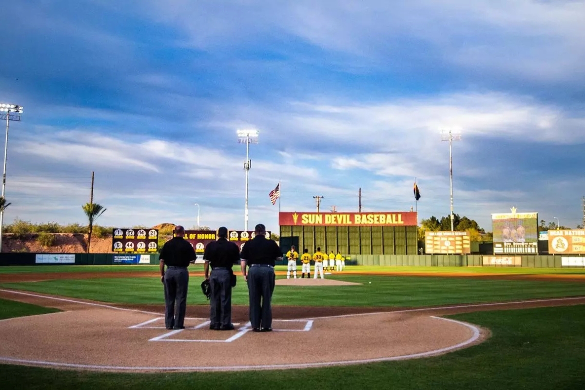 Phoenix Municipal Stadium and Arizona State baseball camps