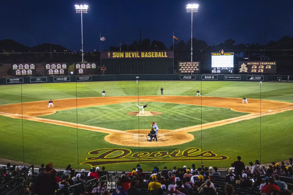 baseball prospect competing at Arizona State University prospect camp in Tempe